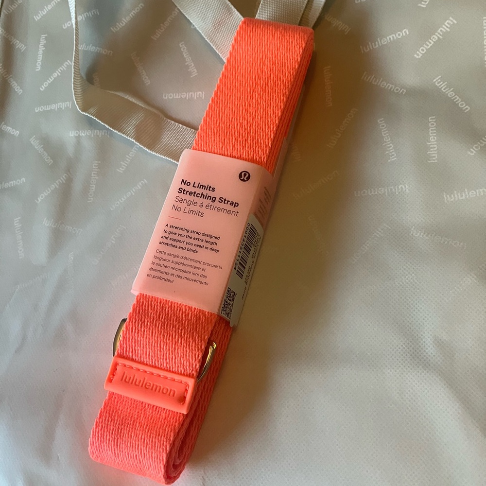 NWT Lululemon No Limits Stretching Strap , Sunset